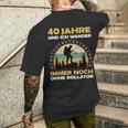 40 Year Old Birthday Mountain & Walking Hiking T-Shirt mit Rückendruck Geschenke für Ihn