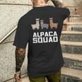 Alpaca For Alpaca Squad Lovers T-Shirt mit Rückendruck Geschenke für Ihn