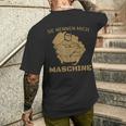 Bodybuilder Training Ich Name Mich Machine T-Shirt mit Rückendruck Geschenke für Ihn