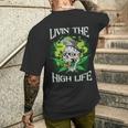 Kiffer Marijuana Hemp Grass Cannabis T-Shirt mit Rückendruck Geschenke für Ihn