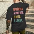 Portuguese First Name Natércia Camiseta Hombre Estampado Espalda Regalos para él