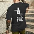 Prc Hand Sign Jugo Croatia Macedonia Balkan S T-Shirt mit Rückendruck Geschenke für Ihn