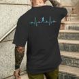 Running With Heartbeat For Runners And Joggers Cool S T-Shirt mit Rückendruck Geschenke für Ihn