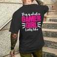 Gamer Gaming Zocken Zockerideospiele Streamer T-Shirt mit Rückendruck Geschenke für Ihn