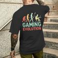 Gaming Evolution Humorideojuego Diciendo Divertido Gamers Camiseta Hombre Estampado Espalda Regalos para él