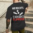 Gaming Flipper Pinball T-Shirt mit Rückendruck Geschenke für Ihn