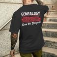 Genealogía Hobby Historia Familiar Ancestry Research Árbol Genealógico Camiseta Hombre Estampado Espalda Regalos para él