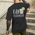 Ginfluencer Cocktail Gin Tonic Juniper Schnapps Alcohol T-Shirt mit Rückendruck Geschenke für Ihn