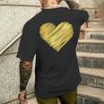 Golden Heart T-Shirt mit Rückendruck Geschenke für Ihn