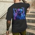 Gorillar Gamer Tag Gorilla Monkeyr Gamer T-Shirt mit Rückendruck Geschenke für Ihn