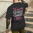 Grande Soeur 2025 Cadeau Jeais Être Grande Soeur 2025 T-shirt imprimé au dos Cadeaux pour lui