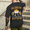 Grillmeister Hol Mir Ein Bier Grillmeister Hol T-Shirt mit Rückendruck Geschenke für Ihn