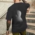 Guitarra Acústica Diseño Cool Grayscale Wood Guitarist Graphic Camiseta Hombre Estampado Espalda Regalos para él