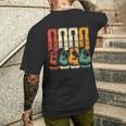 Guitars Music Vintage Guitar Men's T-shirt Back Print Gifts for Him
