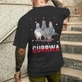 Gurrwa Dove Polska Kurwa For Proud Poland T-Shirt mit Rückendruck Geschenke für Ihn