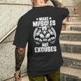 Hacer Músculos No Excusas Entrenamientos Gimnasio Cotizaciones Gimnasio Fitness Camiseta Hombre Estampado Espalda Regalos para él