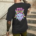 Hail Satan Goat Pentagram Kawaii Pastel Goth Gothiqueêtements T-shirt imprimé au dos Cadeaux pour lui
