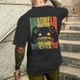 Handheld Gamer Nerd Online Gaming T-Shirt mit Rückendruck Geschenke für Ihn