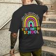 Happy 100 Days Of School Students Where The Adventure Begins Men's T-shirt Back Print Gifts for Him