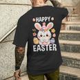 Happy Easter Conejito Pascua Feliz Pascua Camiseta Hombre Estampado Espalda Regalos para él