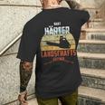 Hard Hardener Landscaper Chainsawintage T-Shirt mit Rückendruck Geschenke für Ihn