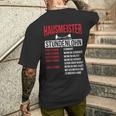 Hausmeister Hourly Wage Haustechnik Janitory T-Shirt mit Rückendruck Geschenke für Ihn