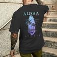 Hawaii Surf Hawaii Aloha Maui Konaintage Surfer T-Shirt mit Rückendruck Geschenke für Ihn