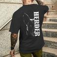 Herder Dutch Shepherd Hollandse Herdershond T-Shirt mit Rückendruck Geschenke für Ihn