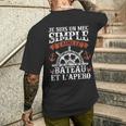 Humour Bateau Capitaine Marin Bateaux Bateau T-shirt imprimé au dos Cadeaux pour lui
