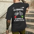 Humour Gravel M'appelle Message Drôleélo Gravel T-shirt imprimé au dos Cadeaux pour lui