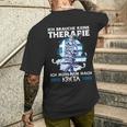 Ich Brauche Keine Therapie Ich Muss Nur Nach Kreta T-Shirt mit Rückendruck Geschenke für Ihn