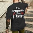 Ich Spieleleabend Glücks T-Shirt mit Rückendruck Geschenke für Ihn