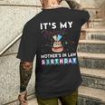 It's My Mother's In Law Birthday Family Matching Confetti Men's T-shirt Back Print Gifts for Him