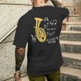 Ja Das Muss So Laut Sein Brass Instrument Tenor Horn Trumpet T-Shirt mit Rückendruck Geschenke für Ihn