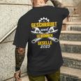 Kfz Mechatroniker Bestanden Gesellenprüfung Geselle 2025 T-Shirt mit Rückendruck Geschenke für Ihn