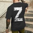 The Letter Z T-Shirt mit Rückendruck Geschenke für Ihn