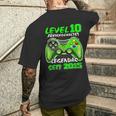 Level 10 Birthday Boy Gamer 2015 10Th Birthday T-Shirt mit Rückendruck Geschenke für Ihn