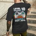 Level 10 Years Birthday Young Gamer 2015 Birthday T-Shirt mit Rückendruck Geschenke für Ihn