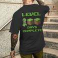 Level 100 Days Complete Gaming Pixel 100Th Days Of School Men's T-shirt Back Print Gifts for Him