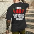 Lieber 40 Und Würzig Als 20 Und Ranzig T-Shirt mit Rückendruck Geschenke für Ihn