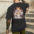 Lindos Gatos Y Gatitos Amantes De Los Gatos Para Niñas Anime Kawaii Gato Camiseta Hombre Estampado Espalda Regalos para él