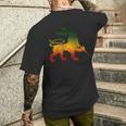 Lion Of Judah Reggae Music Rastafari Rasta T-Shirt mit Rückendruck Geschenke für Ihn