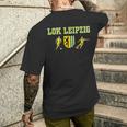 Lok Leipzig Fussball Kickenerein Fan Heimat Sachsen T-Shirt mit Rückendruck Geschenke für Ihn