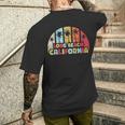 Long Beachintage California Beach Rétro Coucher De Soleil T-shirt imprimé au dos Cadeaux pour lui