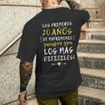 Los Primeros 20 Años Aniversario De Pareja Boda Regalo Camiseta Hombre Estampado Espalda Regalos para él