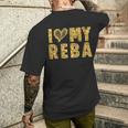 I Love My Reba I Heart My Reba Men's T-shirt Back Print Funny Gifts
