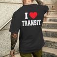 I Love Transit T-Shirt mit Rückendruck Geschenke für Ihn