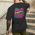 Malle 2025 Malle Party Crew 2025 For Holidaymakers T-Shirt mit Rückendruck Geschenke für Ihn