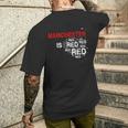 Manchester Is Red United Football Fans Slogan T-Shirt mit Rückendruck Geschenke für Ihn