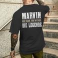 Marvin First Name Name Marvin T-Shirt mit Rückendruck Geschenke für Ihn